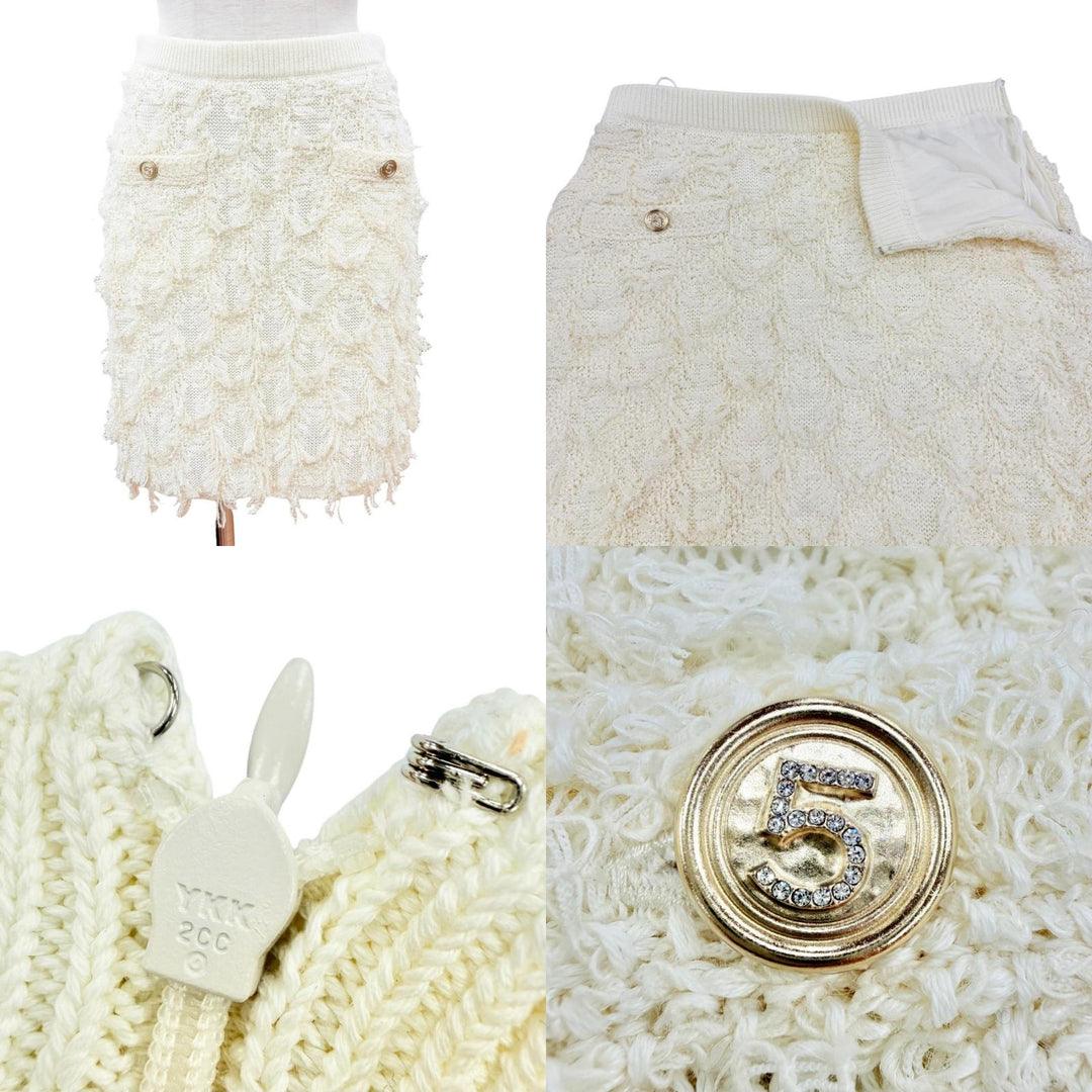 CHANEL 21S Runway Complete 3-Piece Look Cardigan Vest Skirt 36/36/38