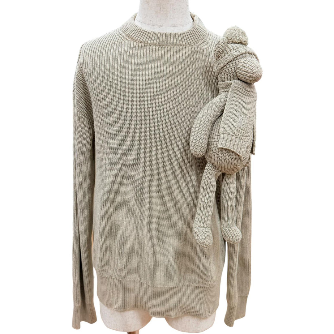 Pristine LOUIS VUITTON knit Stitched Teddy Beige cotton mens S 1A8P3Z