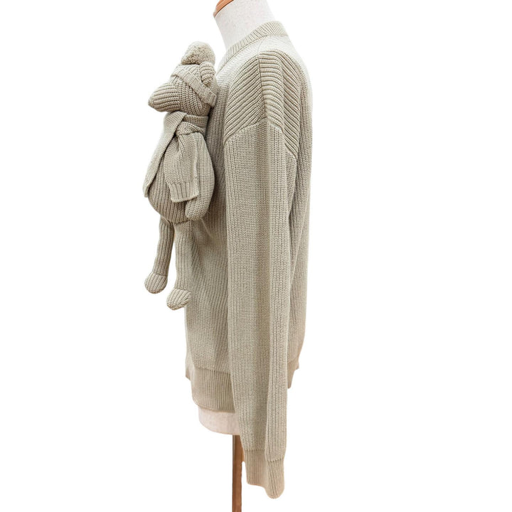 Pristine LOUIS VUITTON knit Stitched Teddy Beige cotton mens S 1A8P3Z