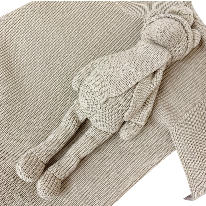 Pristine LOUIS VUITTON knit Stitched Teddy Beige cotton mens S 1A8P3Z