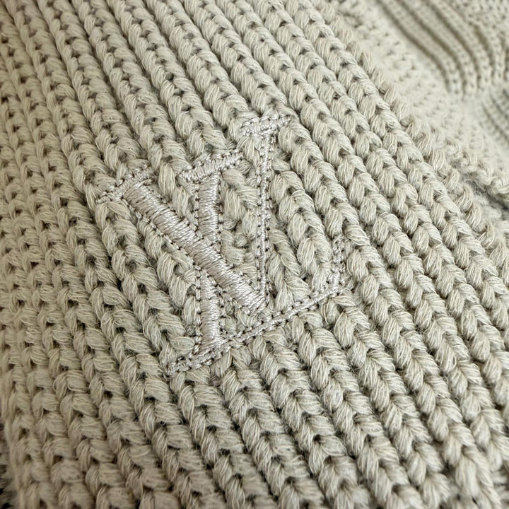 Pristine LOUIS VUITTON knit Stitched Teddy Beige cotton mens S 1A8P3Z