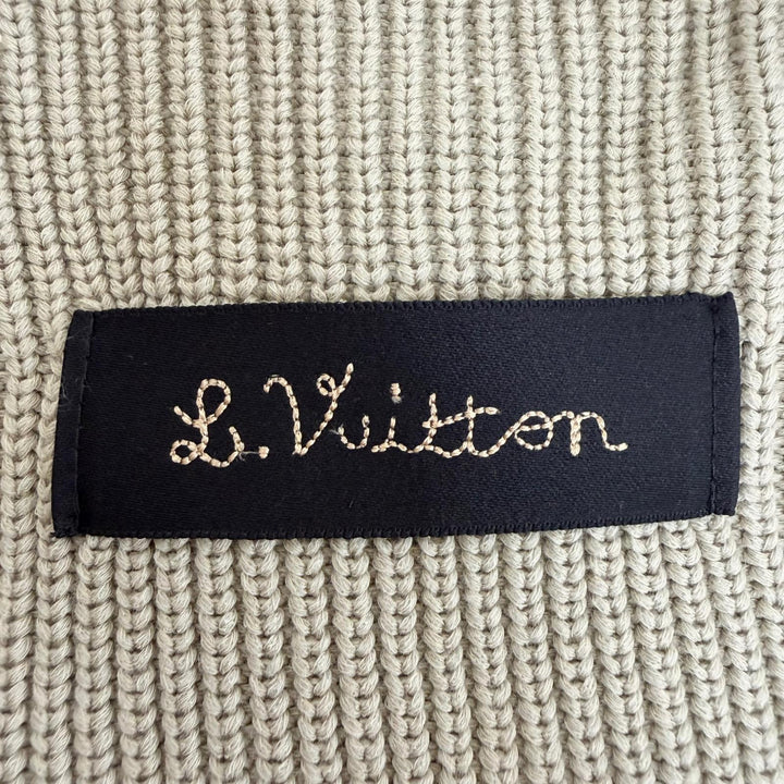 Pristine LOUIS VUITTON knit Stitched Teddy Beige cotton mens S 1A8P3Z