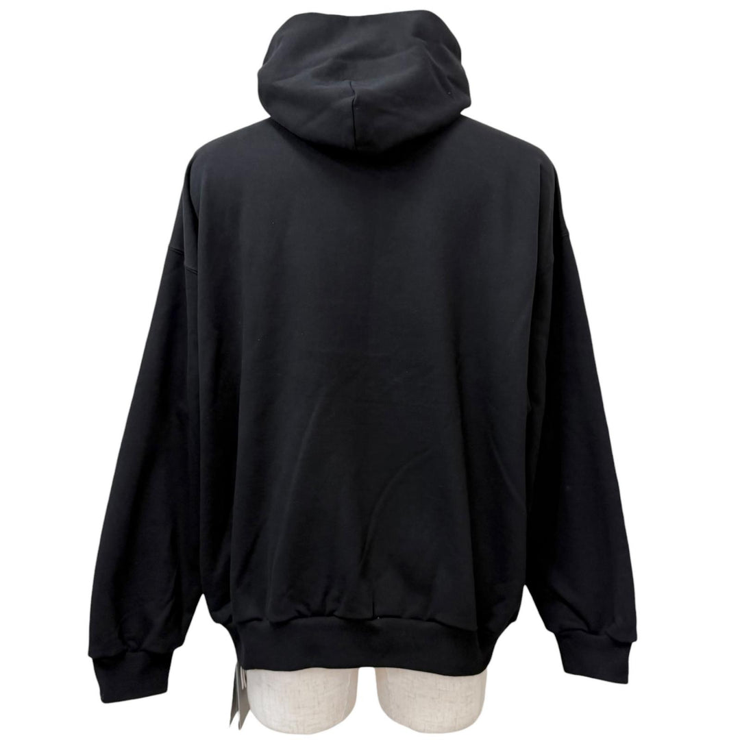 Pristine BALENCIAGA hoodie GARDE-ROBE Pullover black cotton
