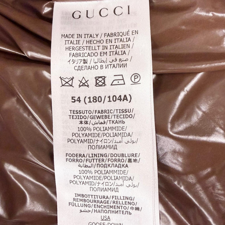 Excellent GUCCI adidas Down vest Web Line Three Stripes Brown Nylon mens