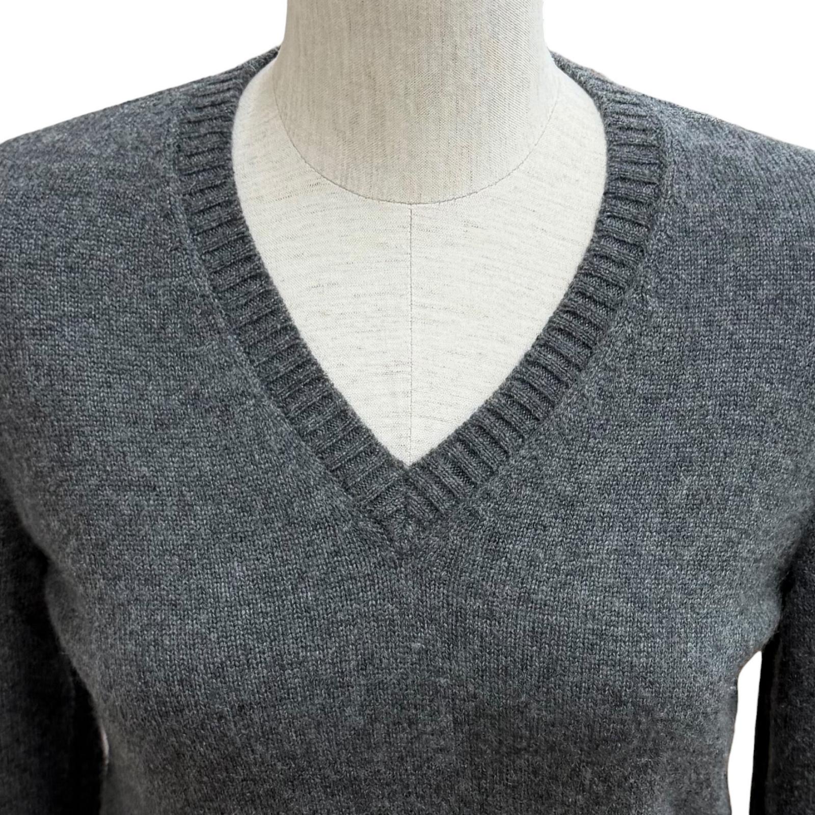 Excellent CHANEL knit gray cashmere Women 34 P57351 – caro-japan