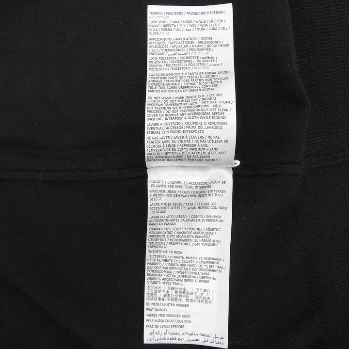 Excellent JIL SANDER cardigan With sequins black wool 32 J02Gold Plated0008
