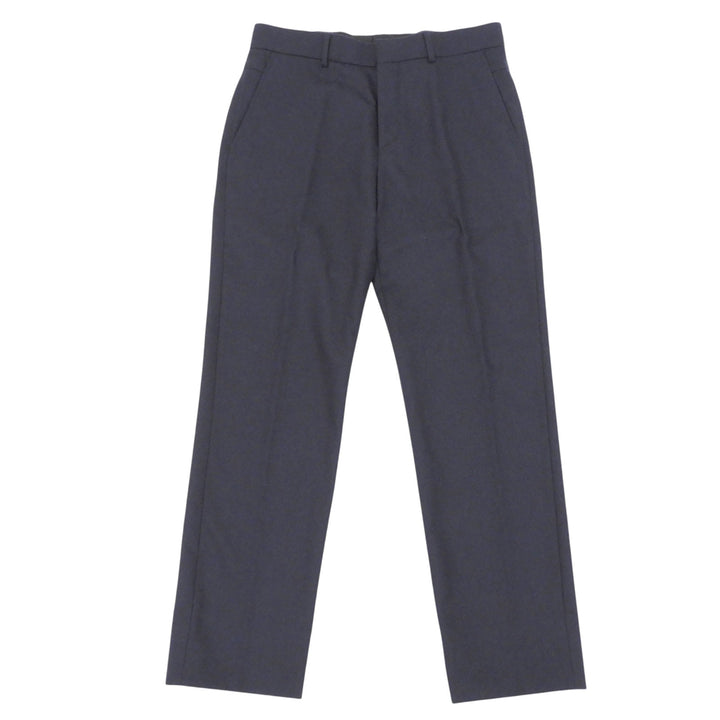 Great HERMES slacks Center press Navy wool mens 42 H565020H2
