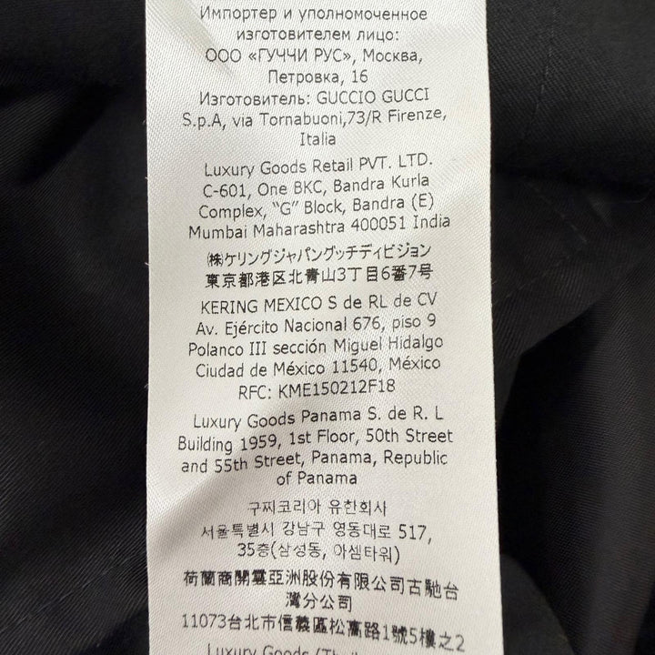 Excellent GUCCI Pants GG logo all-over print slacks/trousers Navy