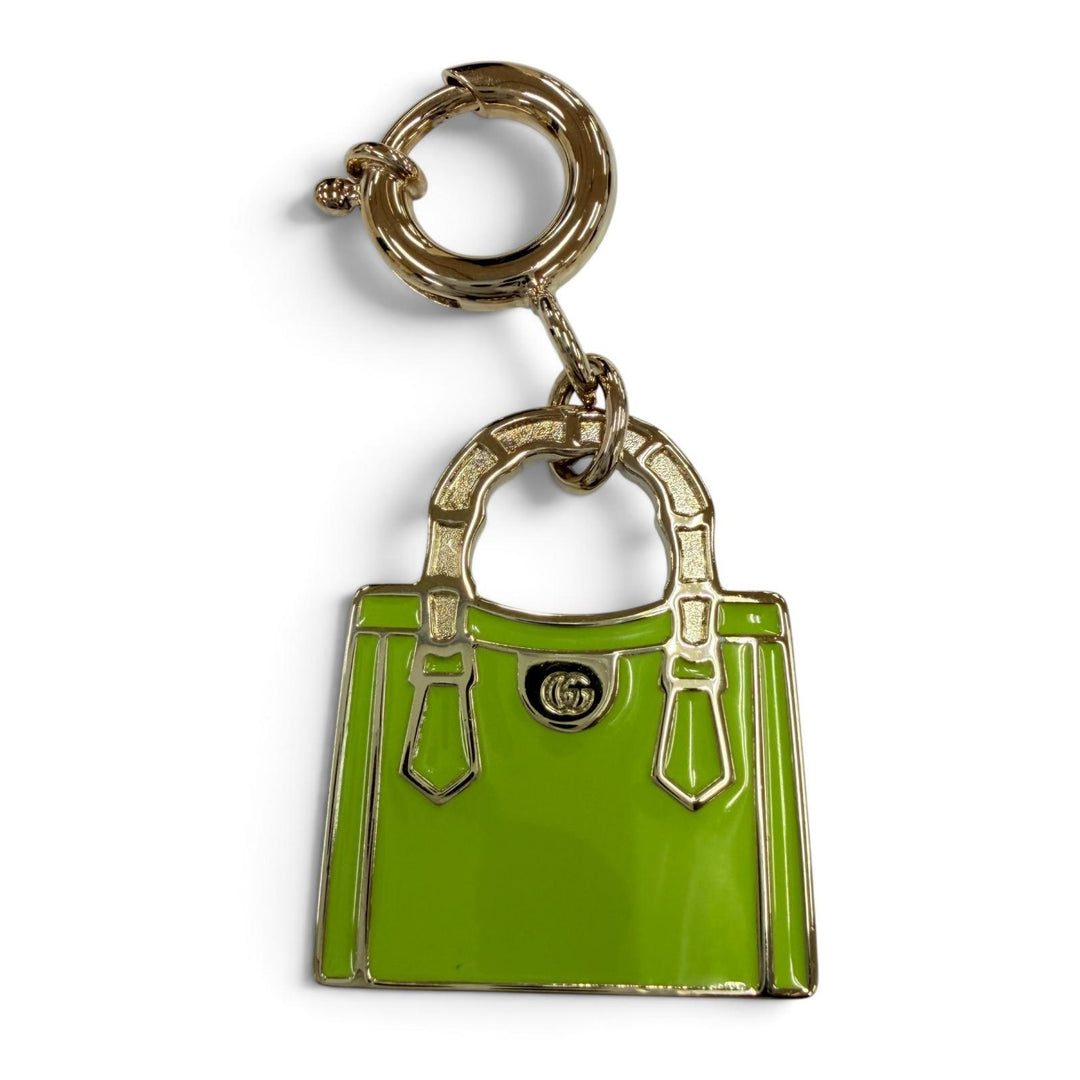 Great GUCCI charm Bamboo Diana Metal Bag Charm green metal Women 837064