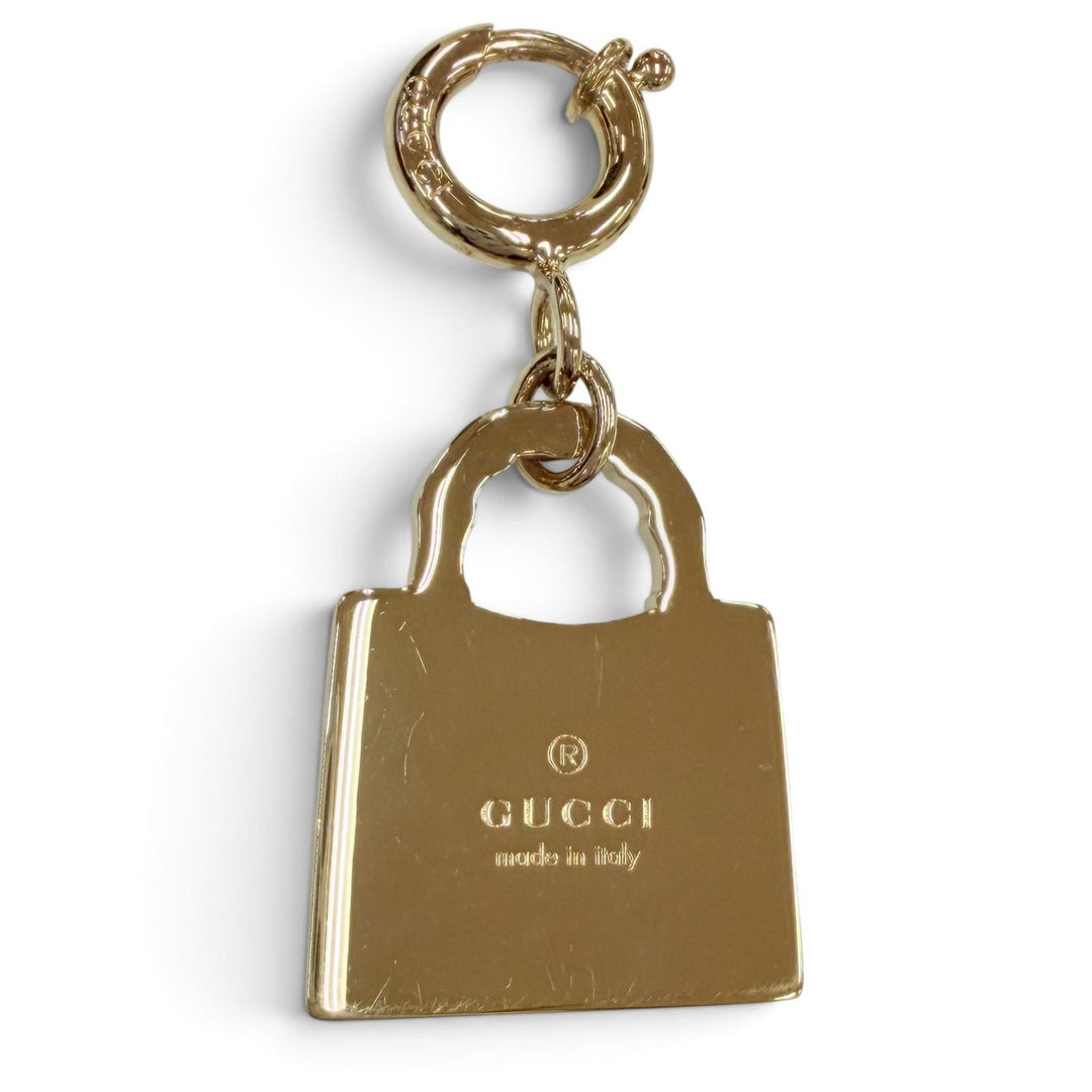 Great GUCCI charm Bamboo Diana Metal Bag Charm green metal Women 837064