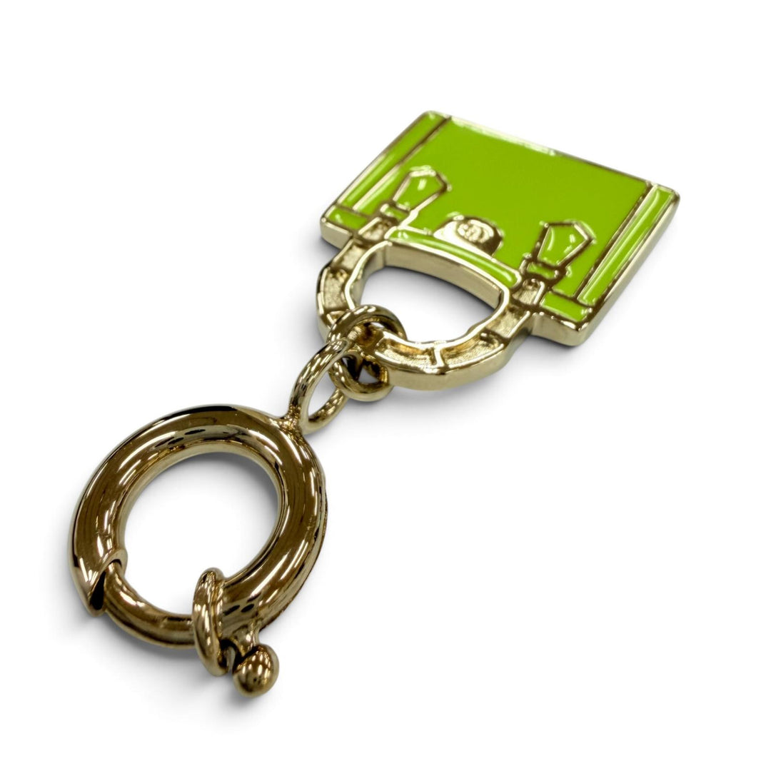 Great GUCCI charm Bamboo Diana Metal Bag Charm green metal Women 837064