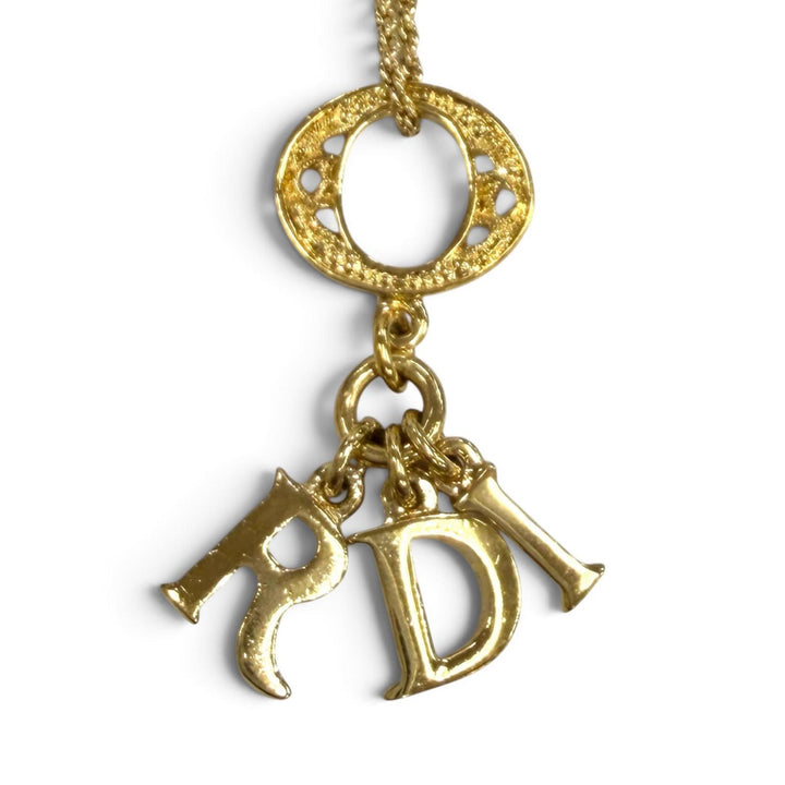 Great Christian Dior Necklace Logo motif: Rope Chain gold ー Women