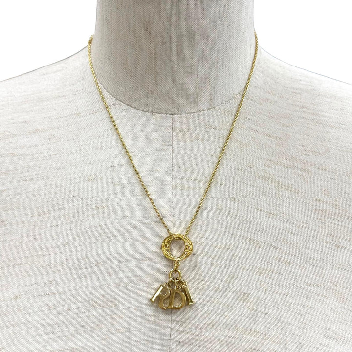 Great Christian Dior Necklace Logo motif: Rope Chain gold ー Women
