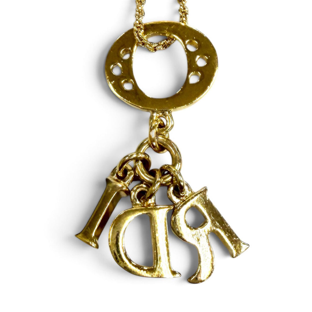 Great Christian Dior Necklace Logo motif: Rope Chain gold ー Women