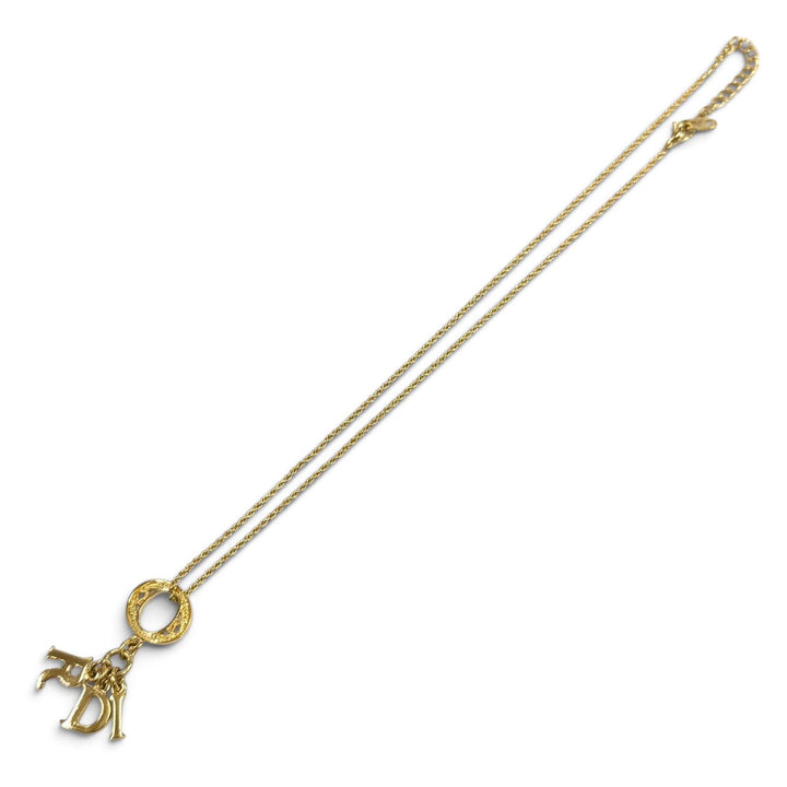 Great Christian Dior Necklace Logo motif: Rope Chain gold ー Women
