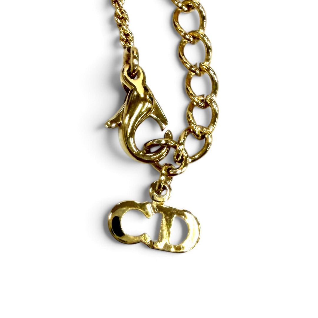 Great Christian Dior Necklace Logo motif: Rope Chain gold ー Women