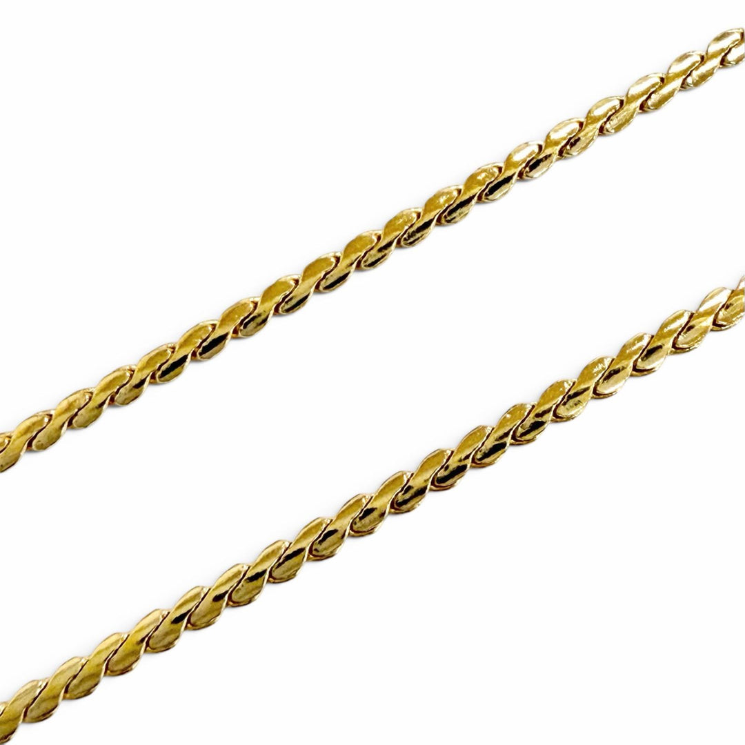 Excellent Christian Dior Necklace Square Colored Stone gold Colored stone Women