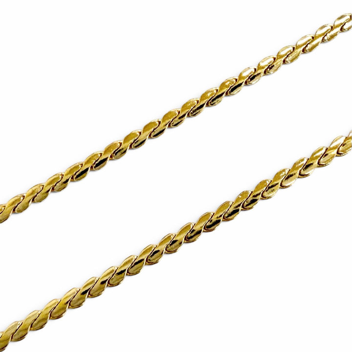 Excellent Christian Dior Necklace Square Colored Stone gold Colored stone Women