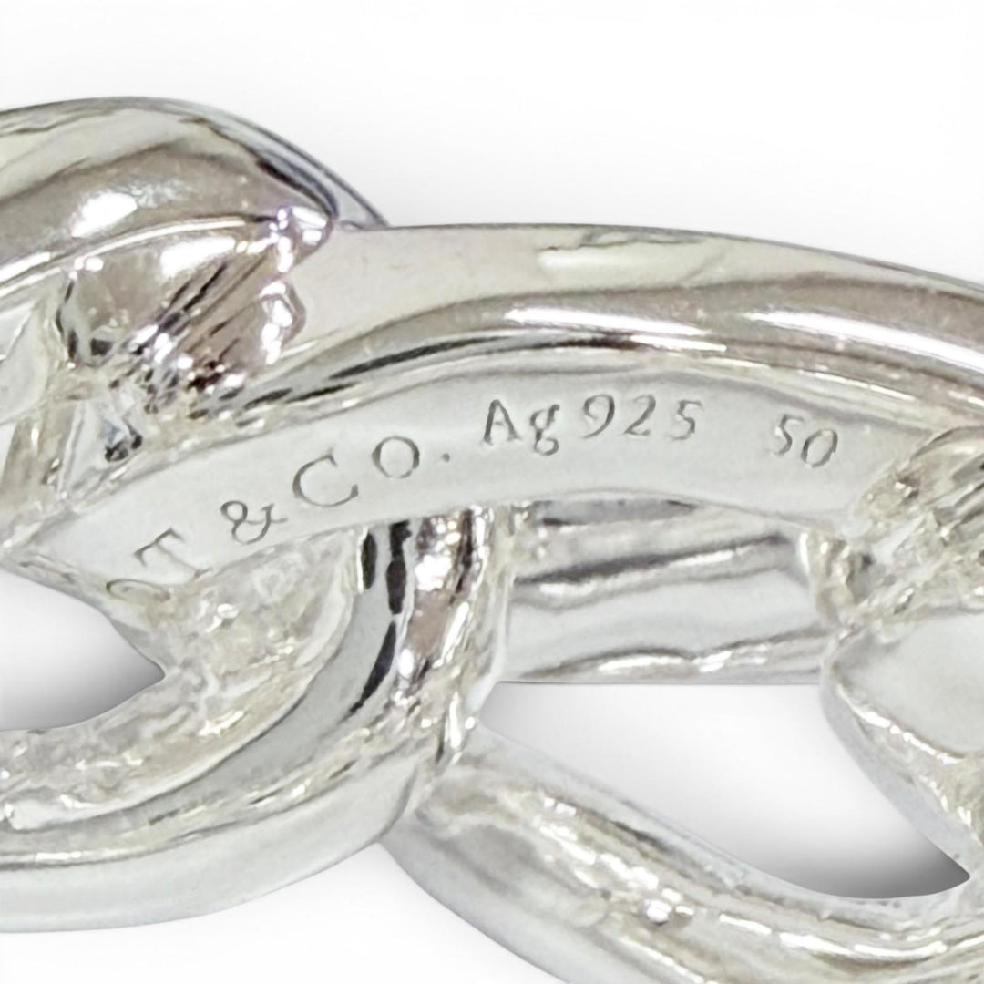 Excellent TIFFANY&Co. Ring ring Forge Ring Silver AG925 Women 50