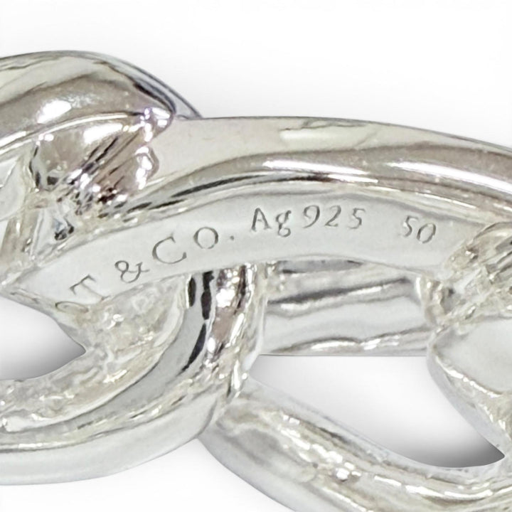 Excellent TIFFANY&Co. Ring ring Forge Ring Silver AG925 Women 50