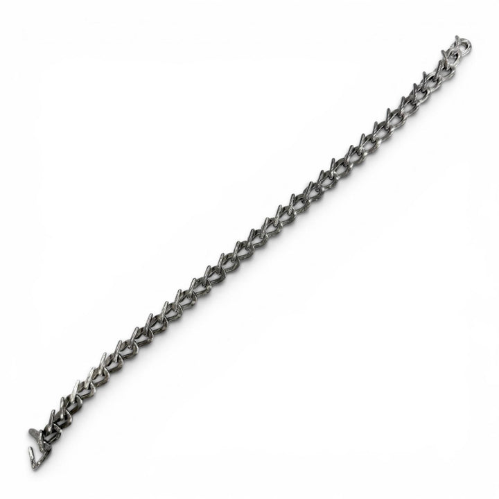 Great TIFFANY&Co. Necklace Forge Medium Link Necklace Smoke processing AG925 18