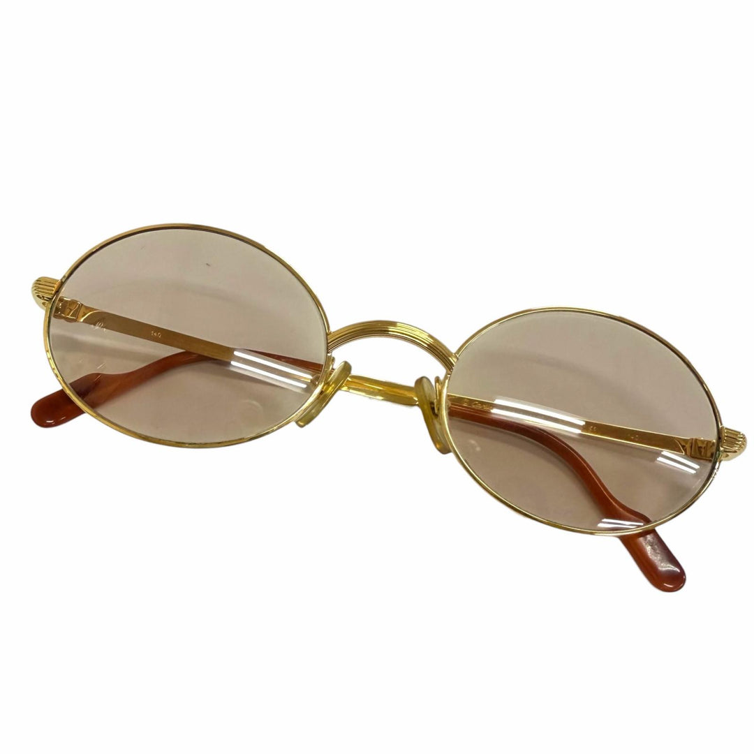 Very Good Cartier sunglasses Solobonne Oval gold mens