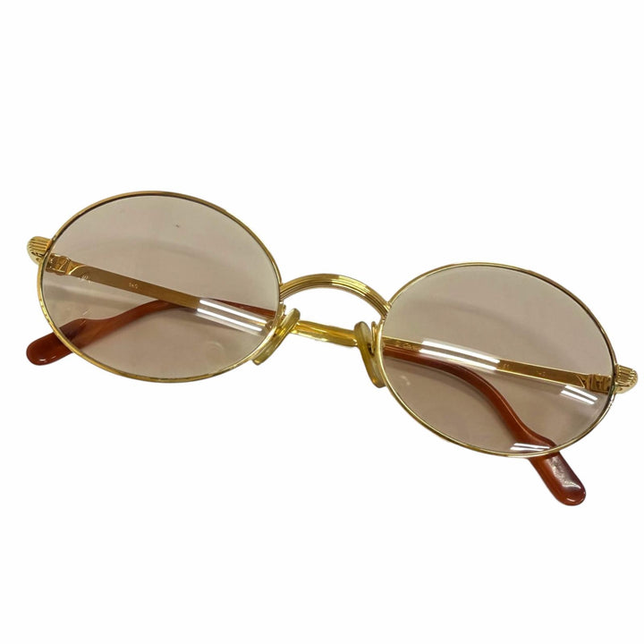 Very Good Cartier sunglasses Solobonne Oval gold mens