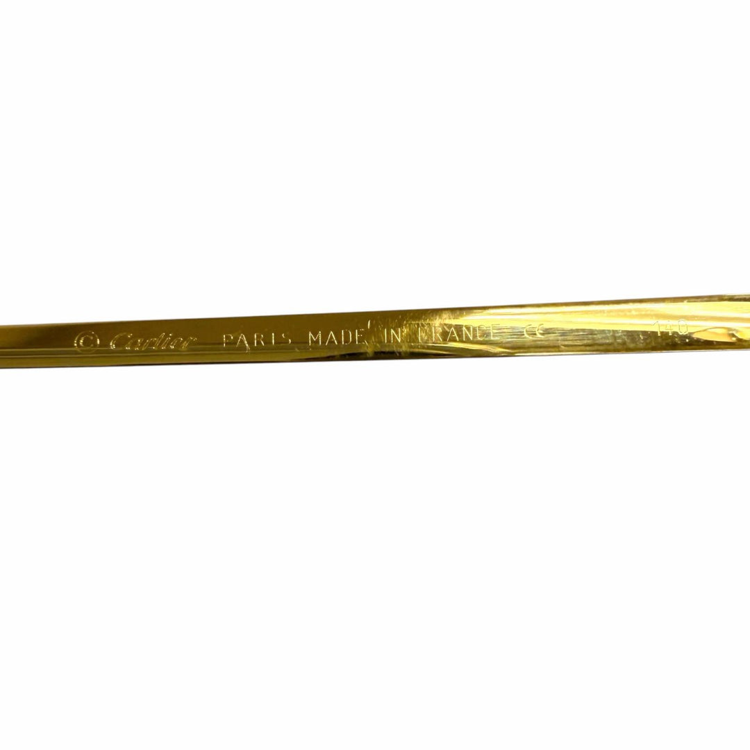 Very Good Cartier sunglasses Solobonne Oval gold mens
