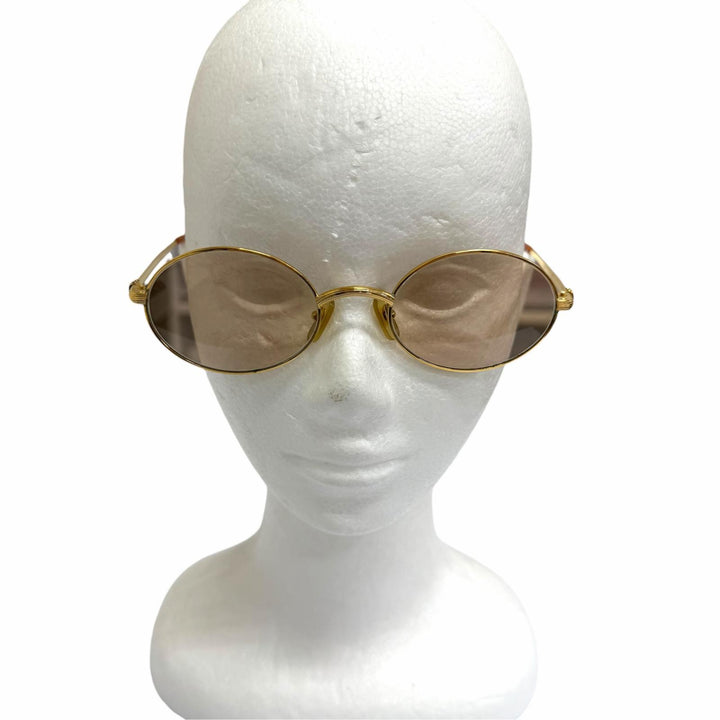 Very Good Cartier sunglasses Solobonne Oval gold mens