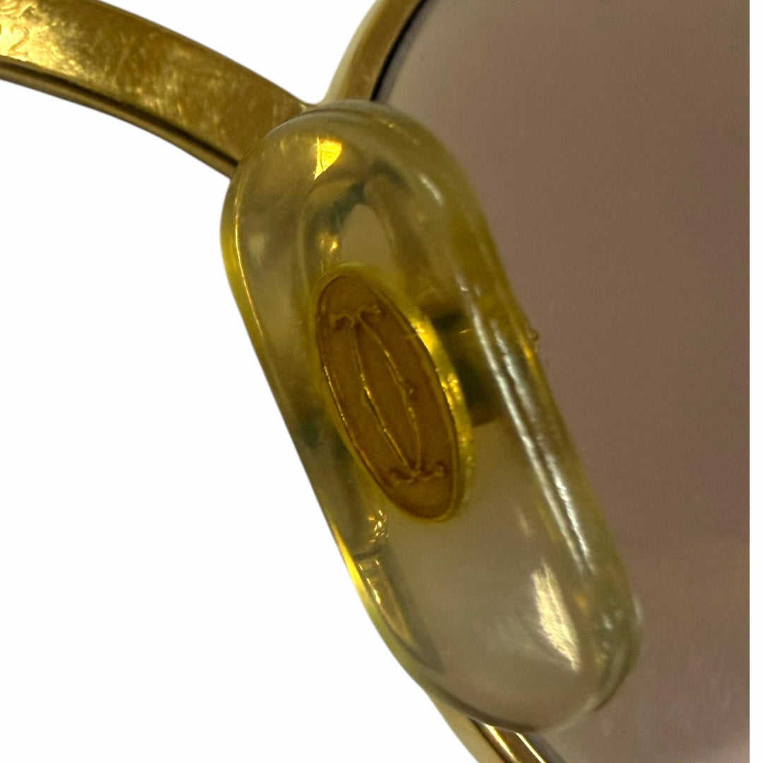 Very Good Cartier sunglasses Solobonne Oval gold mens