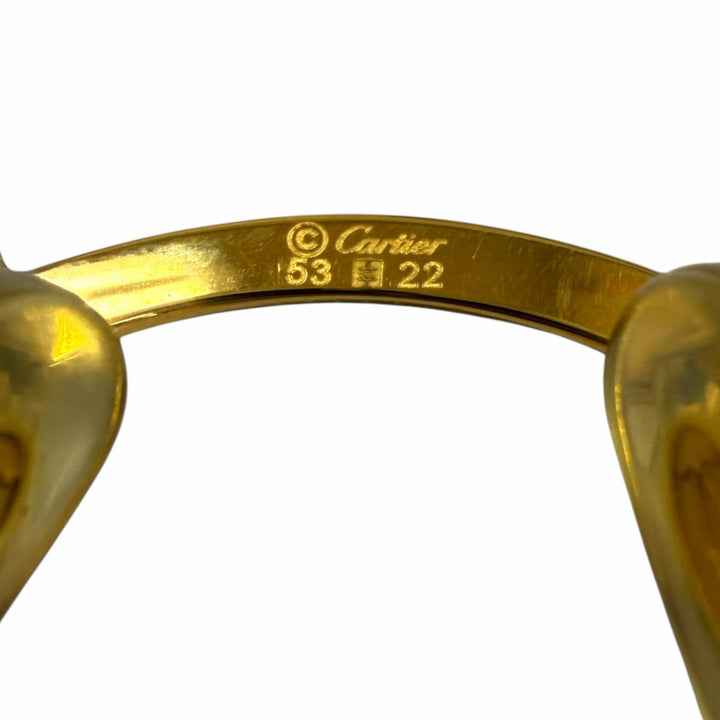 Very Good Cartier sunglasses Solobonne Oval gold mens
