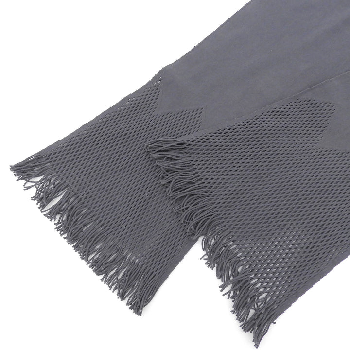 Great ISSEY MIYAKE A-POC INSIDE Pants Fringe Seamless Knit gray 2 IM13KF650