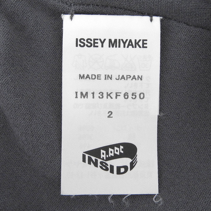 Great ISSEY MIYAKE A-POC INSIDE Pants Fringe Seamless Knit gray 2 IM13KF650