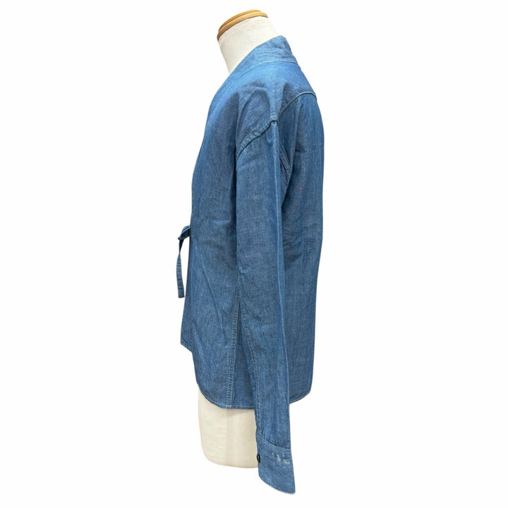Very Good VISVIM Jacket lhamoShirts noragi Chambray selvedge blue cotton mens 1