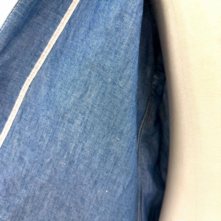 Very Good VISVIM Jacket lhamoShirts noragi Chambray selvedge blue cotton mens 1