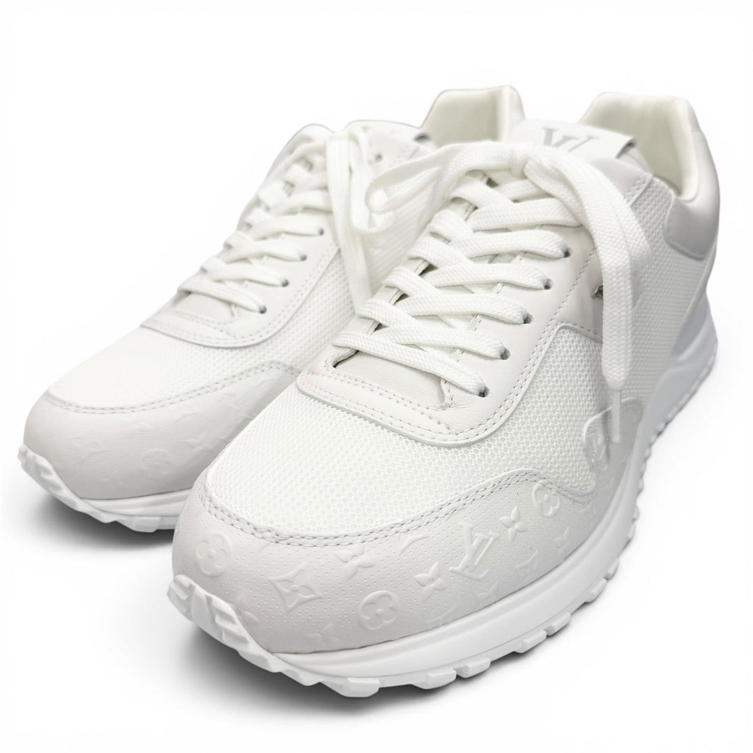 Pristine LOUIS VUITTON sneakers Monogram white mesh mens 7