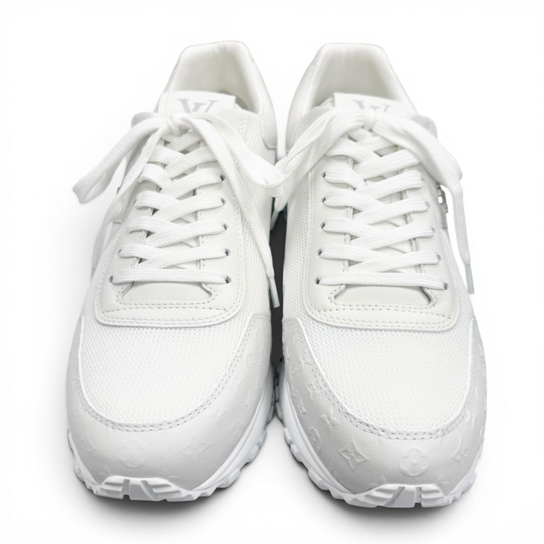 Pristine LOUIS VUITTON sneakers Monogram white mesh mens 7