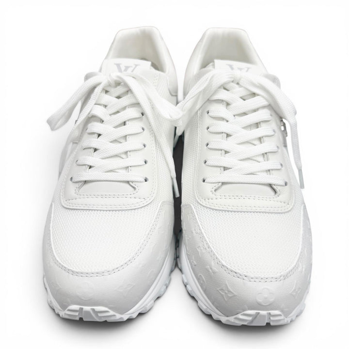 Pristine LOUIS VUITTON sneakers Monogram white mesh mens 7