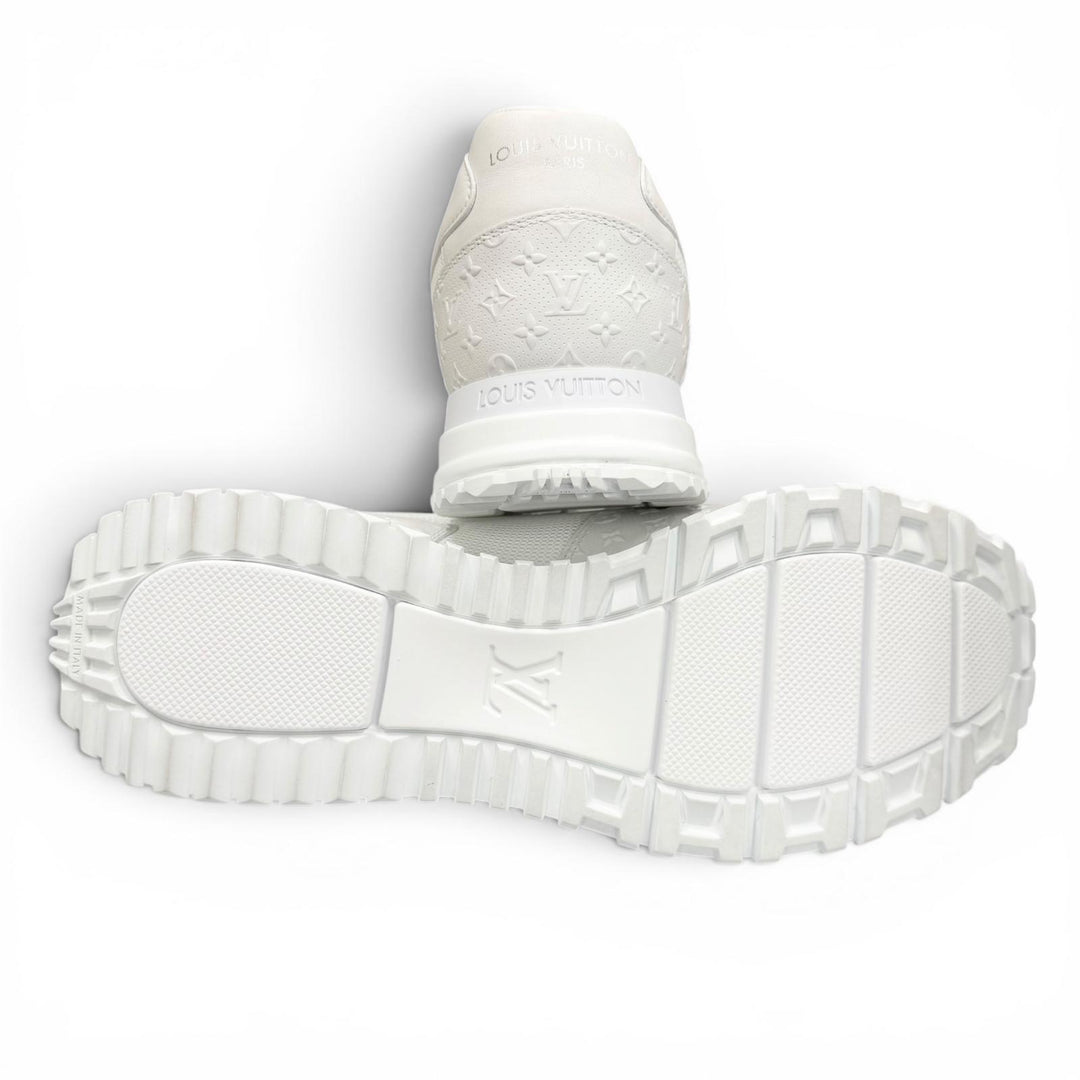 Pristine LOUIS VUITTON sneakers Monogram white mesh mens 7