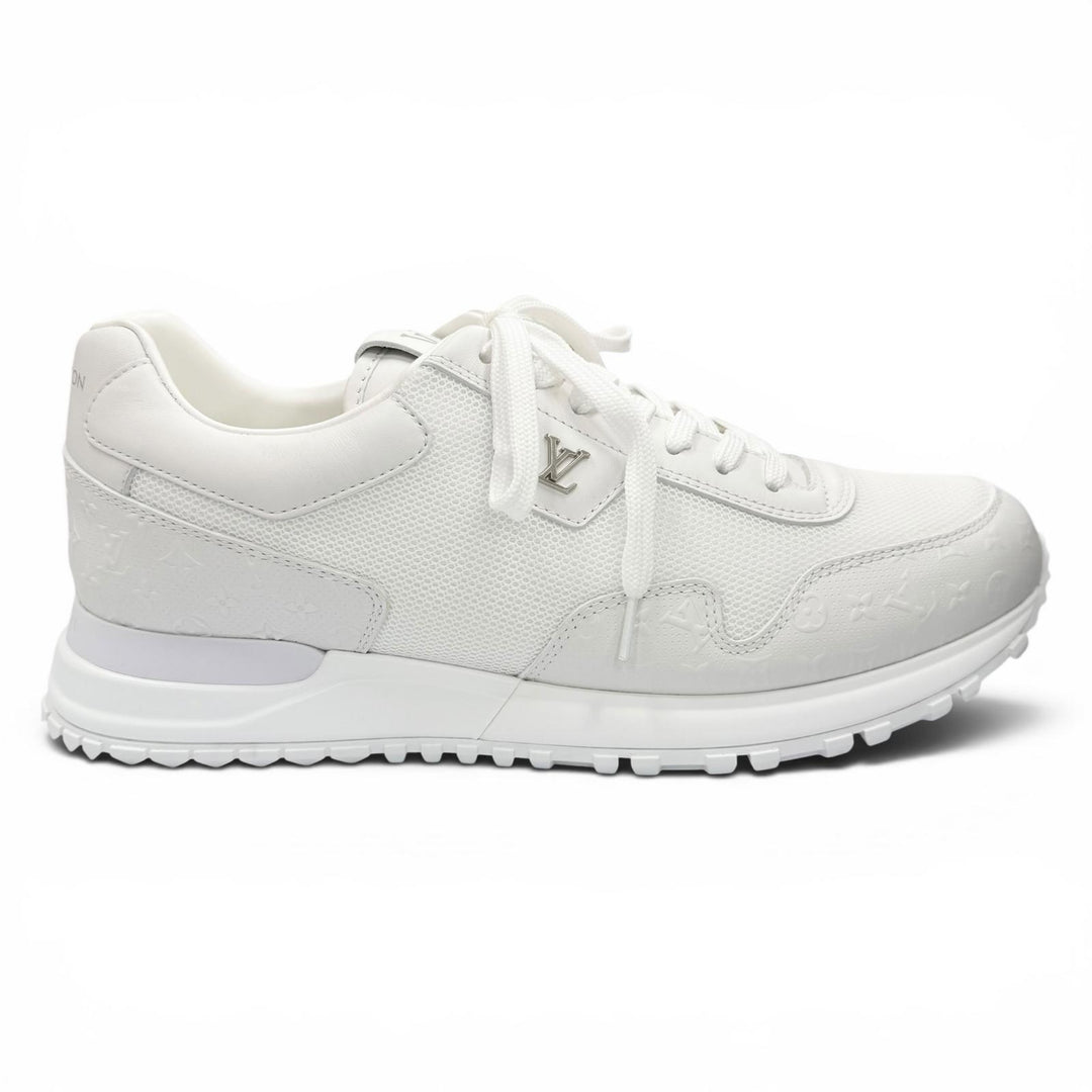 Pristine LOUIS VUITTON sneakers Monogram white mesh mens 7