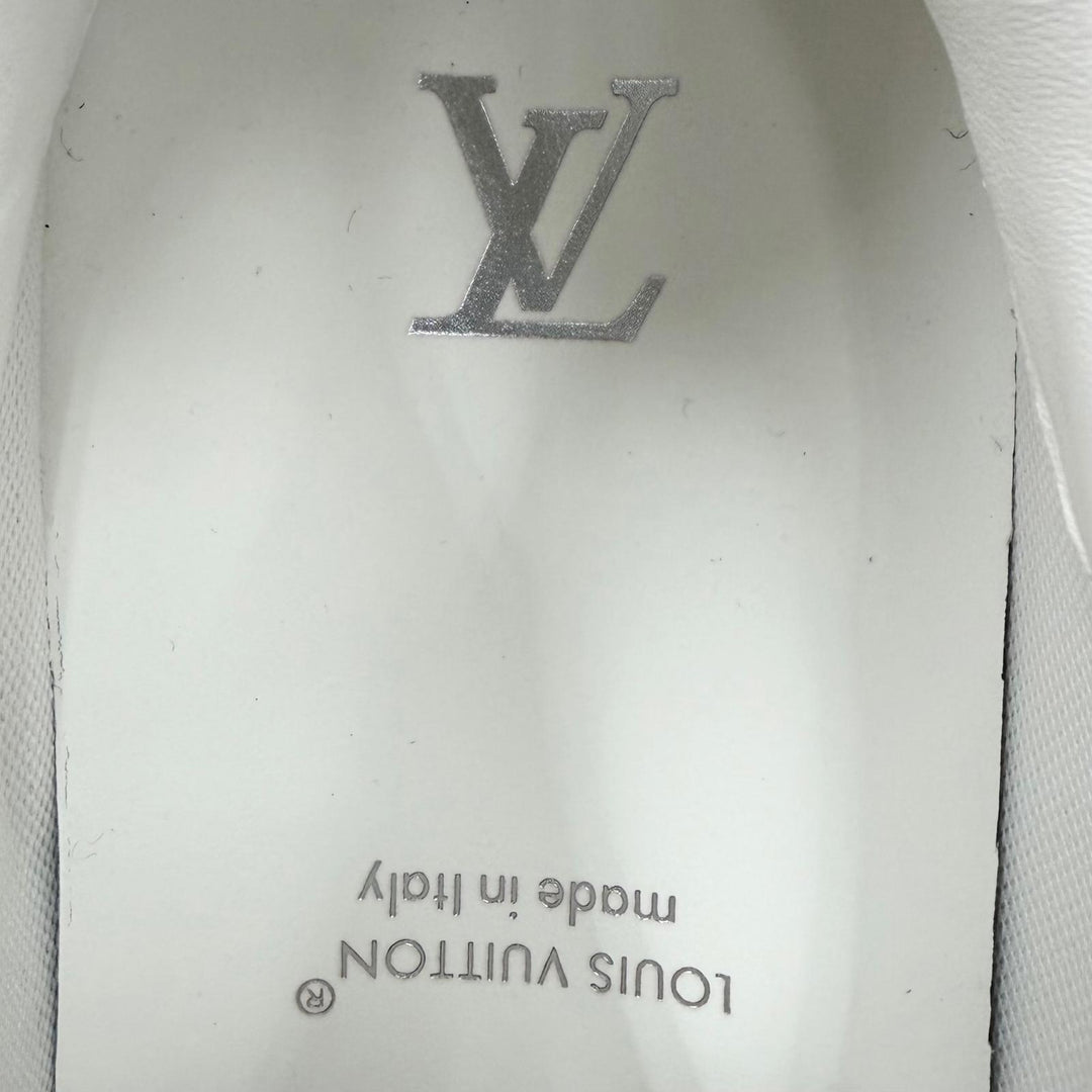 Pristine LOUIS VUITTON sneakers Monogram white mesh mens 7