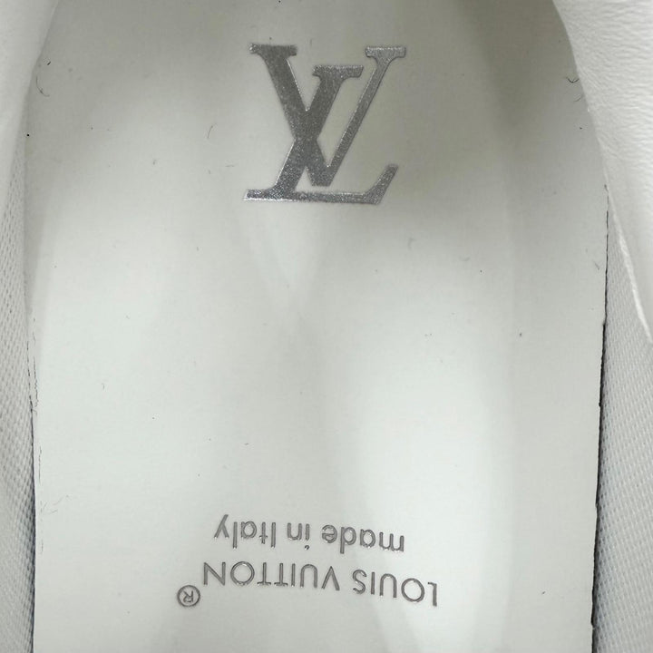 Pristine LOUIS VUITTON sneakers Monogram white mesh mens 7