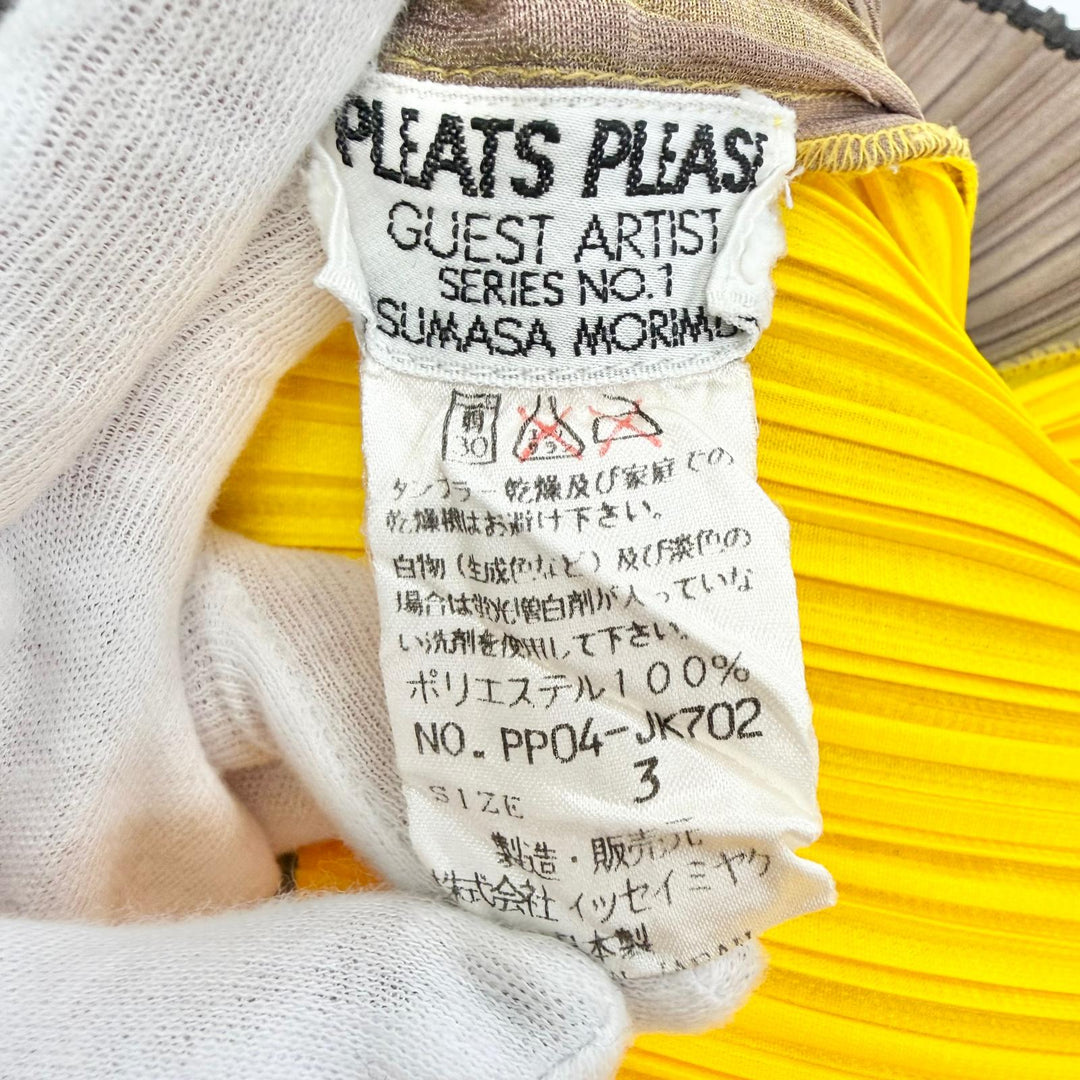 Great PLEATS PLEASE tops Yasumasa Morimura Rare Archive Long Sleeve 3 PP04-JK702