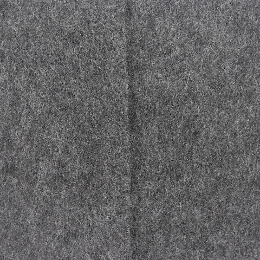 Great LOUIS VUITTON Scarf LV embroidered fringe gray cashmere mens