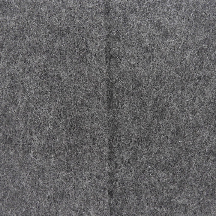 Great LOUIS VUITTON Scarf LV embroidered fringe gray cashmere mens