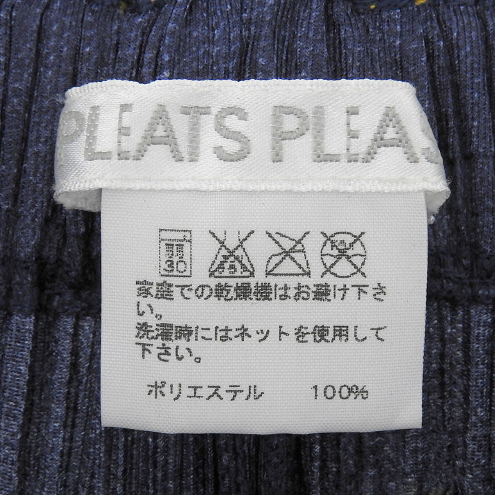 Excellent PLEATS PLEASE Pants Denim Transfer Pleated Indigo 2 PP75-JF022