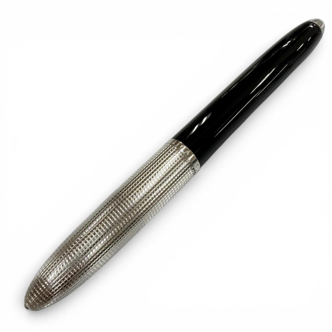 Excellent LOUIS VUITTON Ballpoint pen Dock lacquer Silver mens
