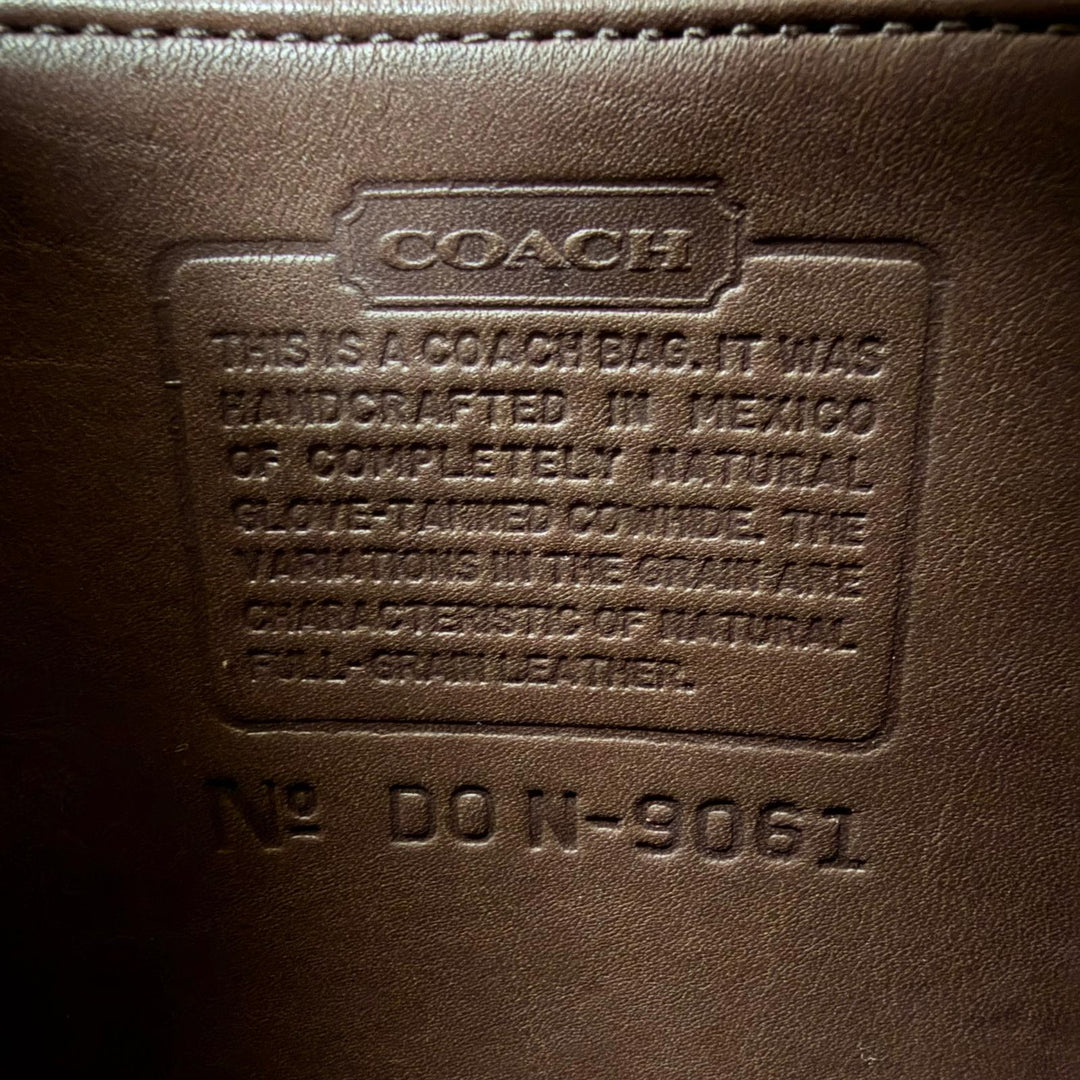 Very Good COACH Shoulder Bag Old Coach Rambler Turnlock Flap Brown Women 9061