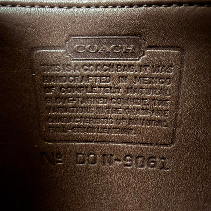 Very Good COACH Shoulder Bag Old Coach Rambler Turnlock Flap Brown Women 9061