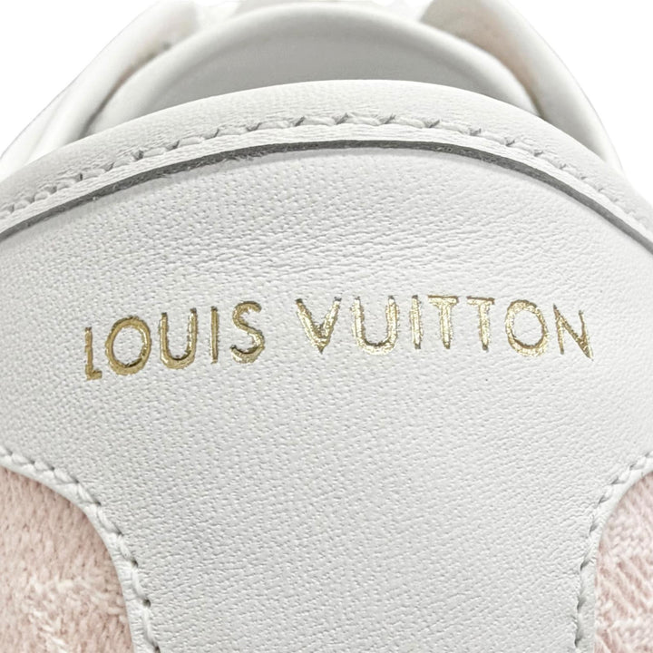 Excellent LOUIS VUITTON Nautical LV Lagoon Sneakers pink Monogramdenim 36 1AGYFO